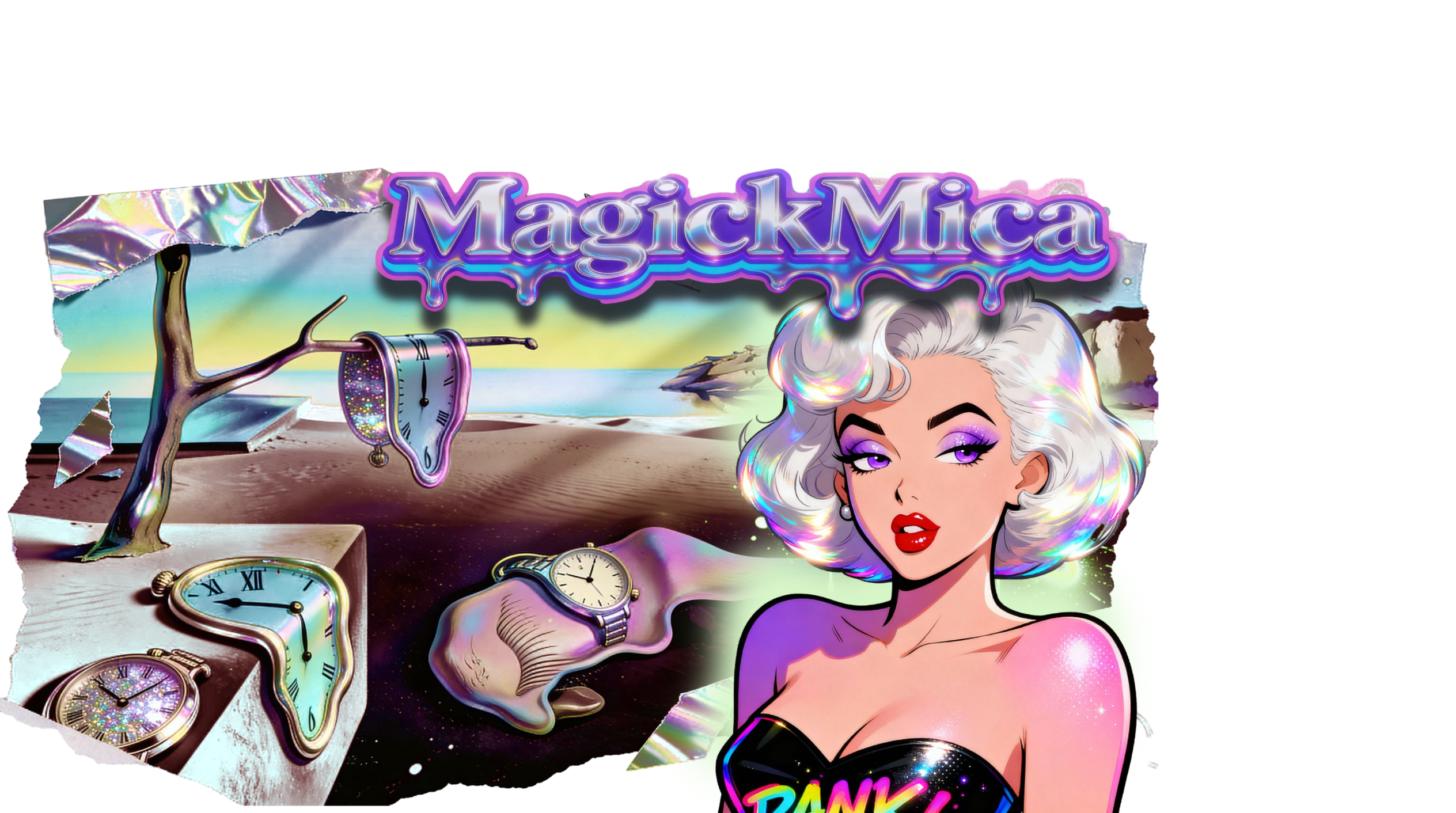 MagickMica — a surreal melting-time collage